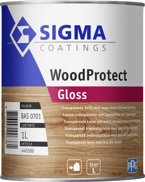 sigma woodprotect gloss kleurloos 2.5 ltr