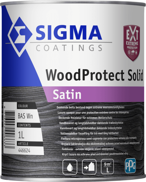 sigma woodprotect solid satin kleur 2.5 ltr
