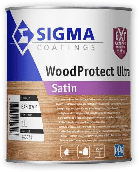 sigma woodprotect ultra satin kleurloos 2.5 ltr